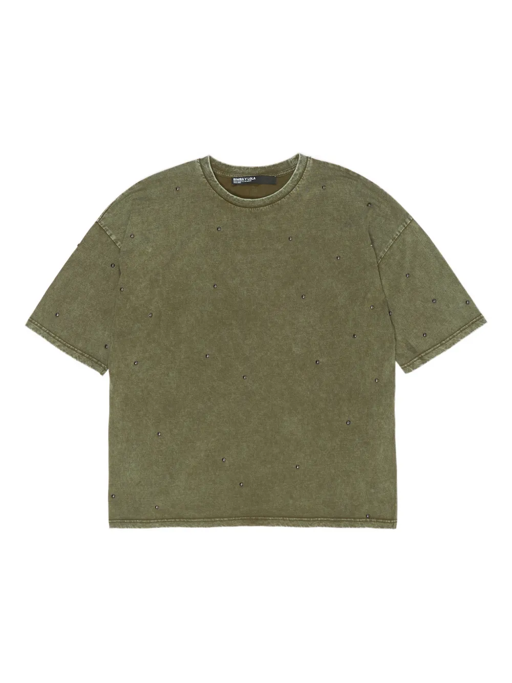 Bimba y Lola T-shirt con borchie - Verde