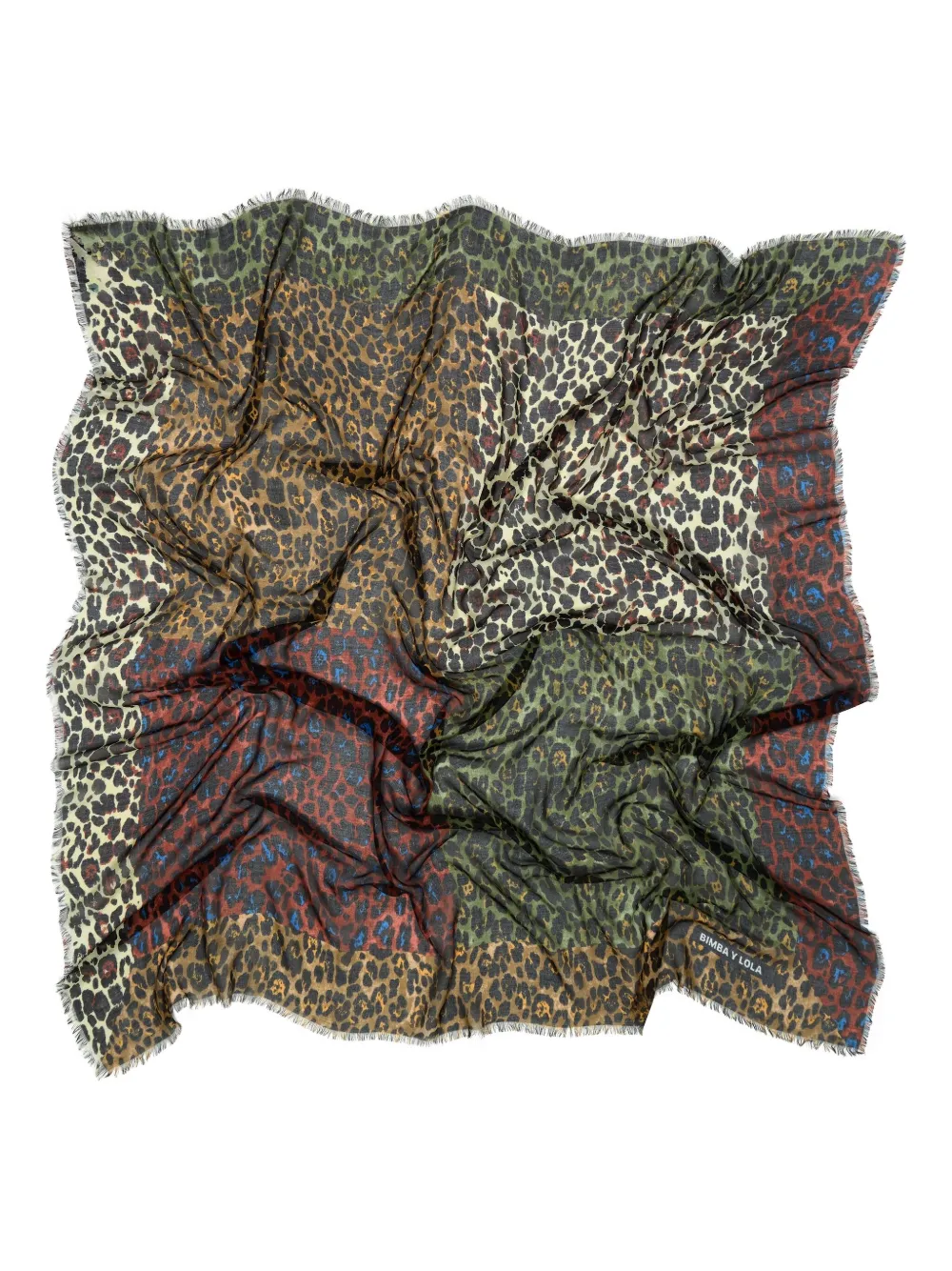 Bimba y Lola Sciarpa con stampa leopardata - Marrone