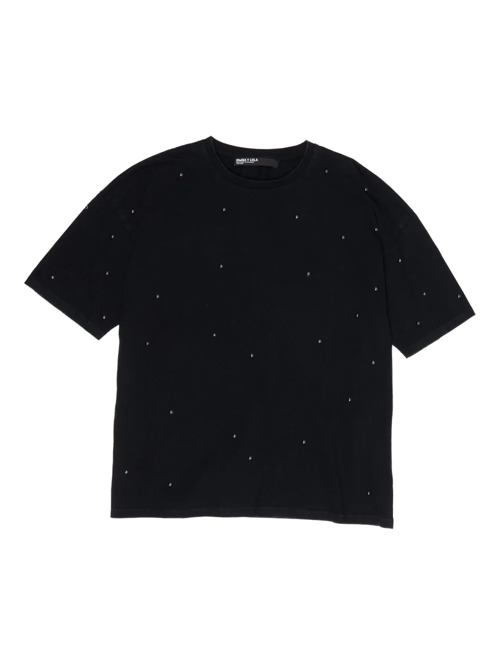 Bimba y Lola T-shirt con borchie - Nero