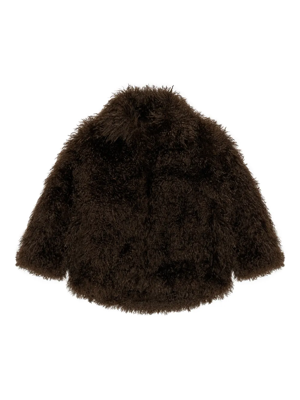 Bimba Y Lola Faux-fur Jacket In Brown