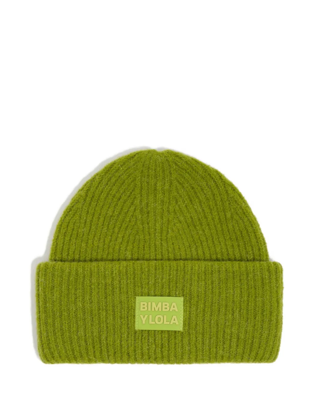 Bimba y Lola Beanie mit Logo-Patch - Grün