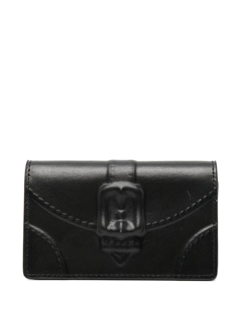 Maison MIHARA YASUHIRO embossed-buckle wallet - Nero