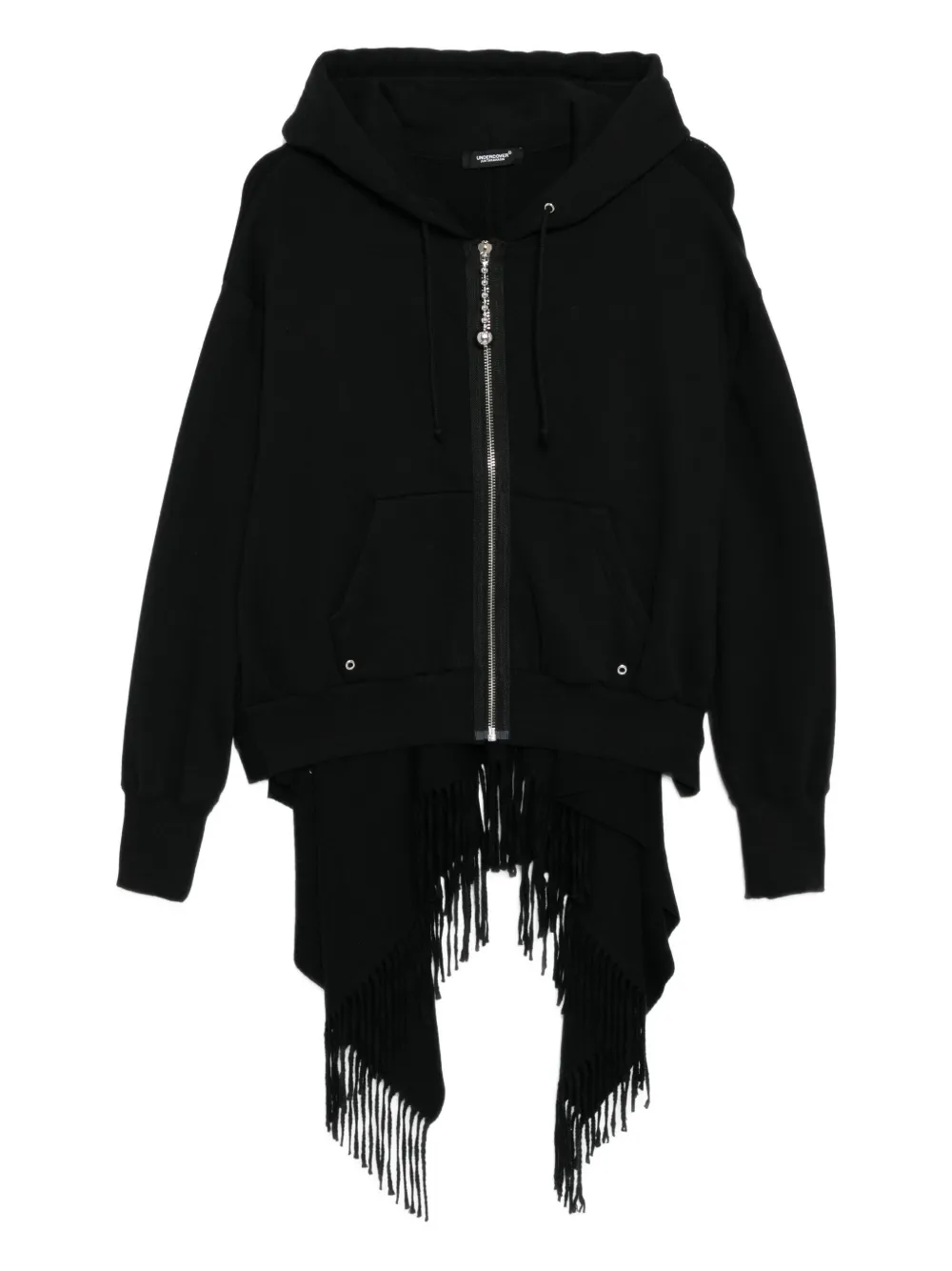 Undercover Scarf Hoodie In Black