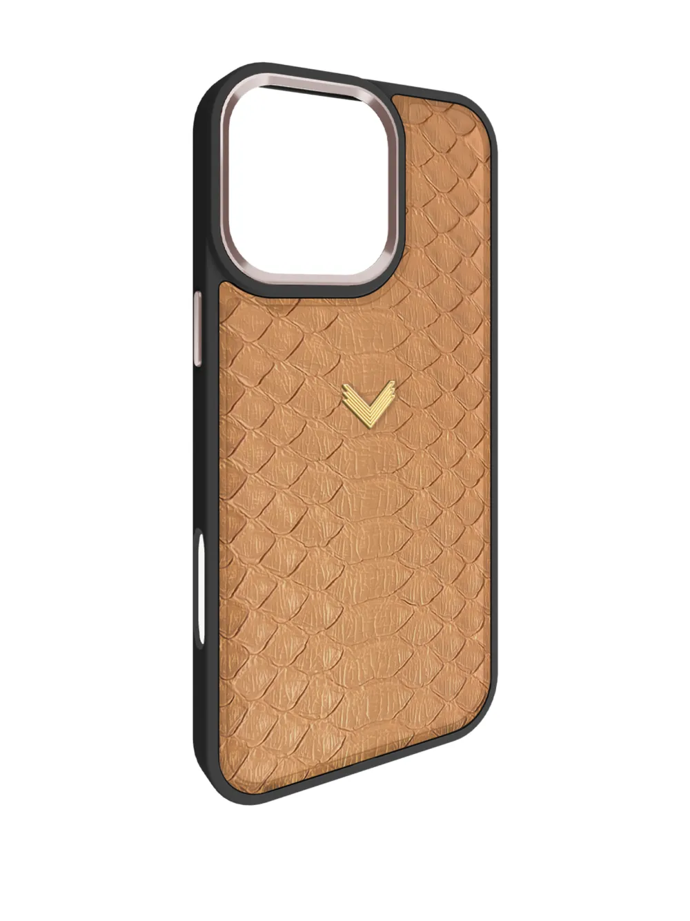 VELANTE iPhone 16 pro max python leather phone case - Marrone