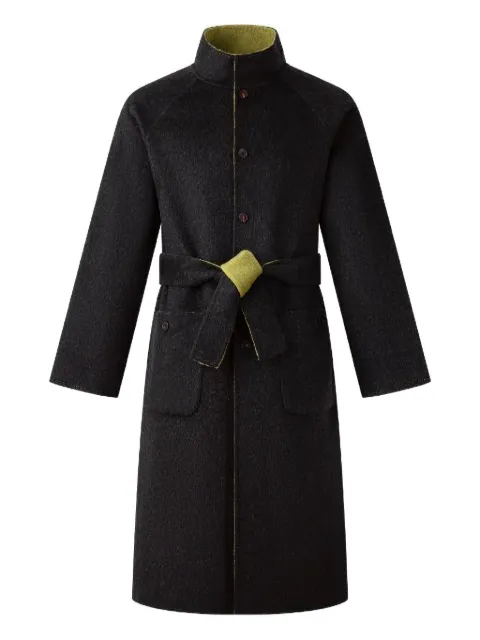 Shanghai Tang reversible belted-waist coat