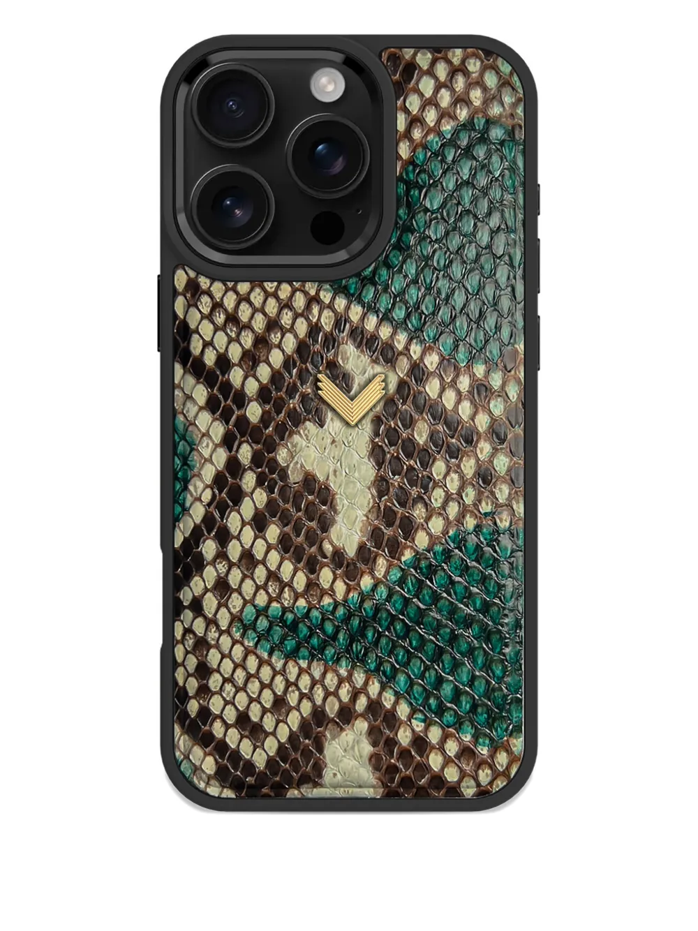 VELANTE x  iPhone 16 Pro Max python leather phone case | Brown | Image 1