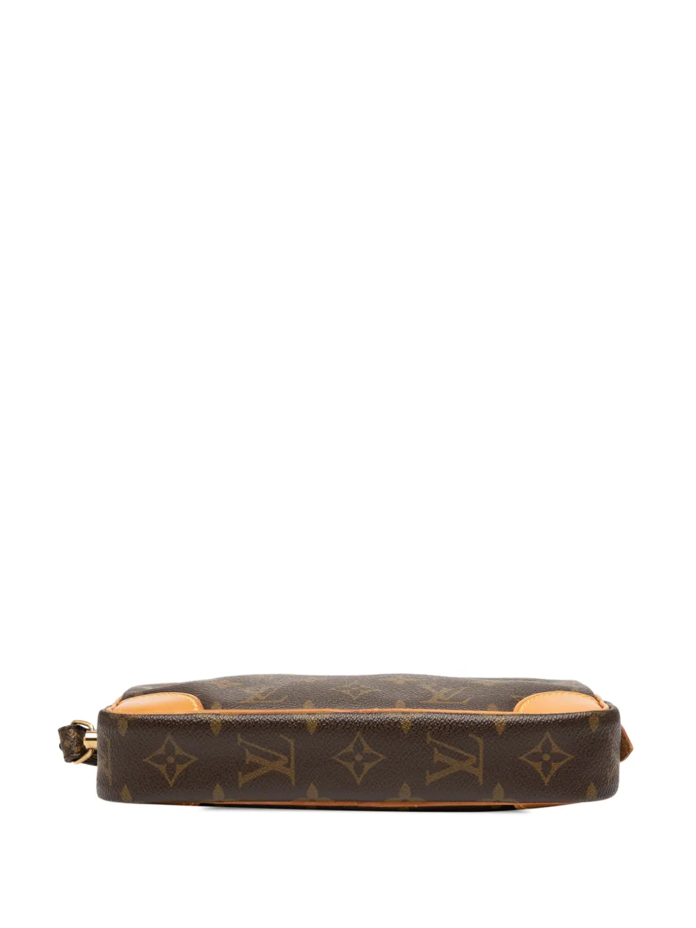 Pre-owned Louis Vuitton 1994 Monogram Marly Dragonne Pm Clutch Bag In Brown