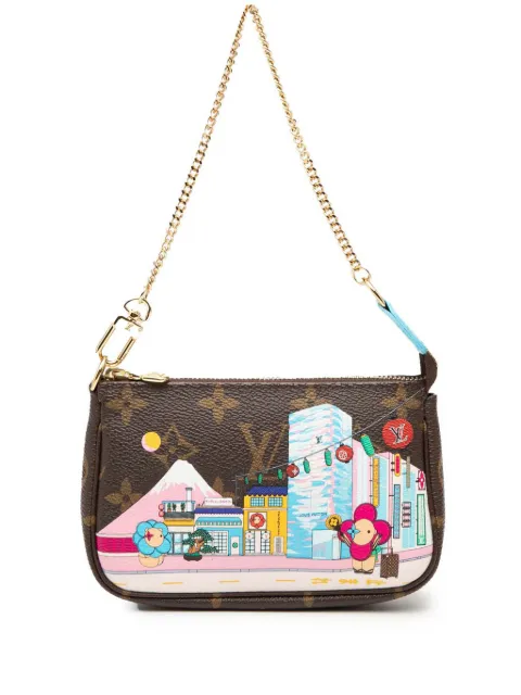 Louis Vuitton Pre-Owned 2022 Monogram Vivienne in Tokyo Mini Pochette Accessoires handbag