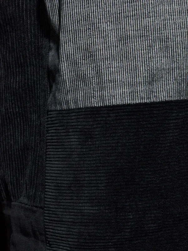 Comme Des Garçons Homme Plus Patchwork Corduroy Trousers | Black