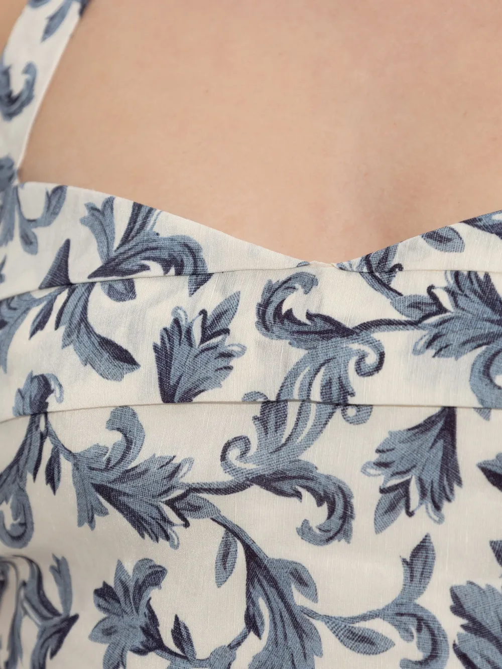 Rue Halterneck Baroque-Print Top