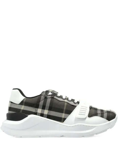 Burberry checked strap sneakers