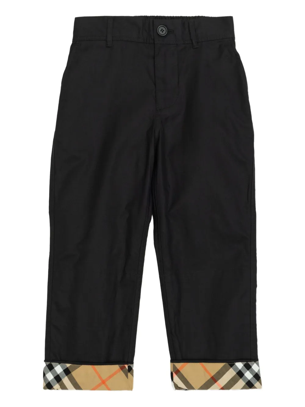 Burberry Kids button-fastening trousers - Nero