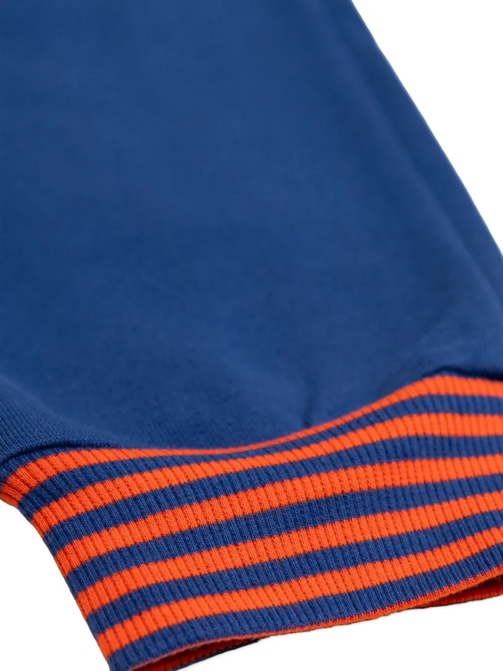 Mini Rodini Striped-rib Track Pants In Blue