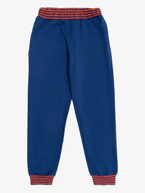 Mini Rodini striped-rib track pants