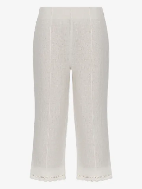 Posse Effi lace-trim trousers