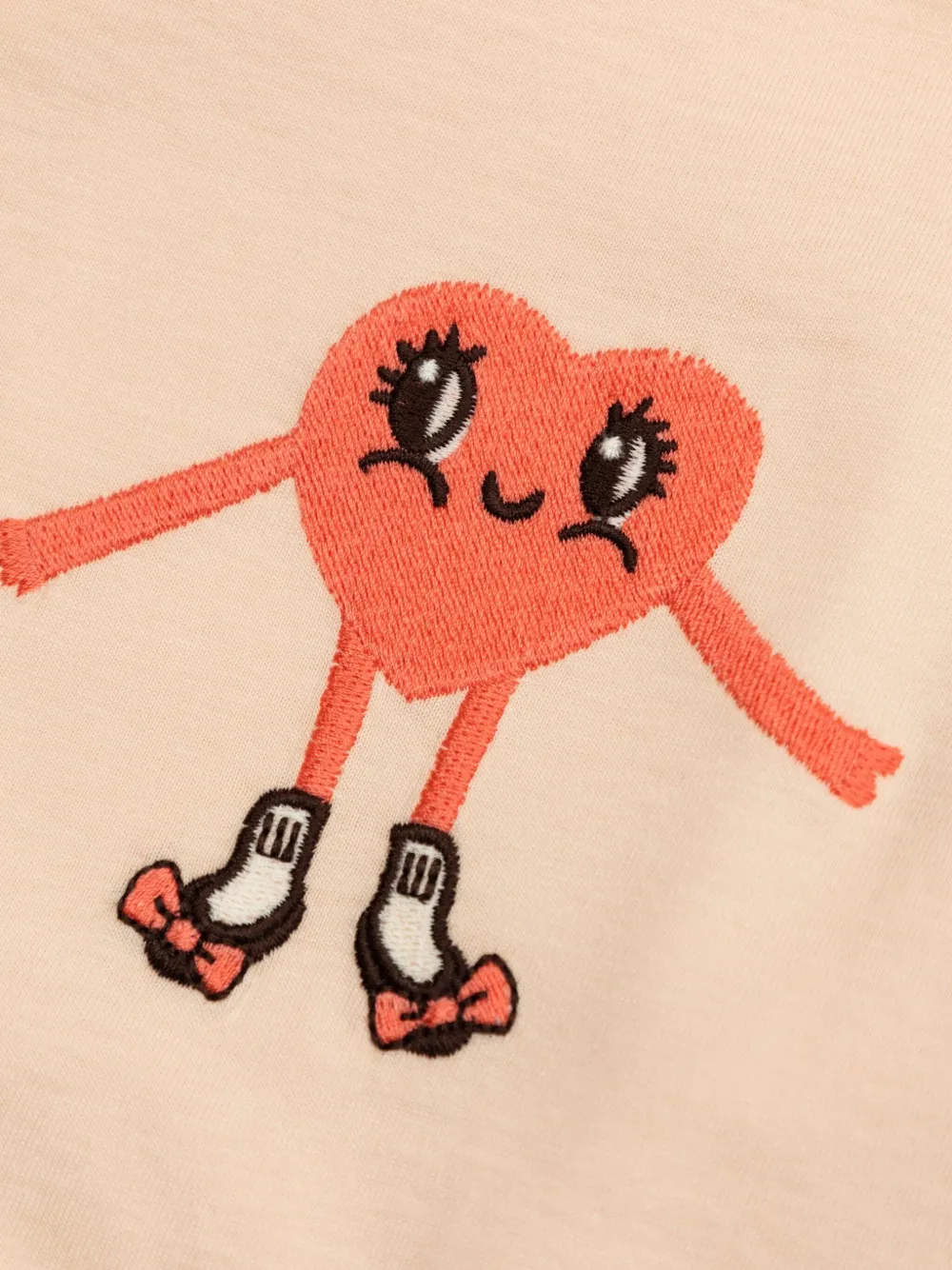 Mini Rodini Heart In Shoes T-shirt met lange mouwen Roze