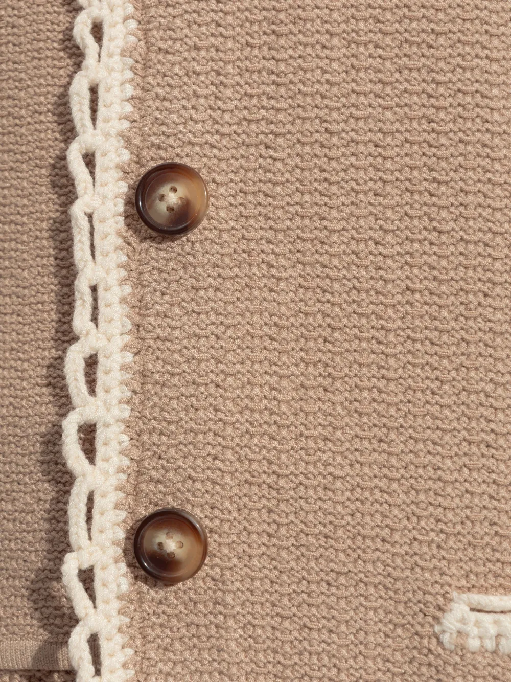Posse Willow Buttoned Cardigan In Neutral