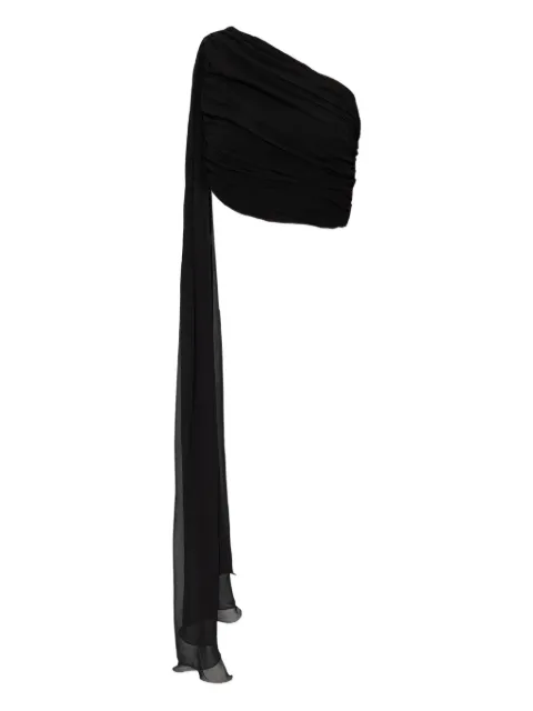 Posse Solene draped one-shoulder top