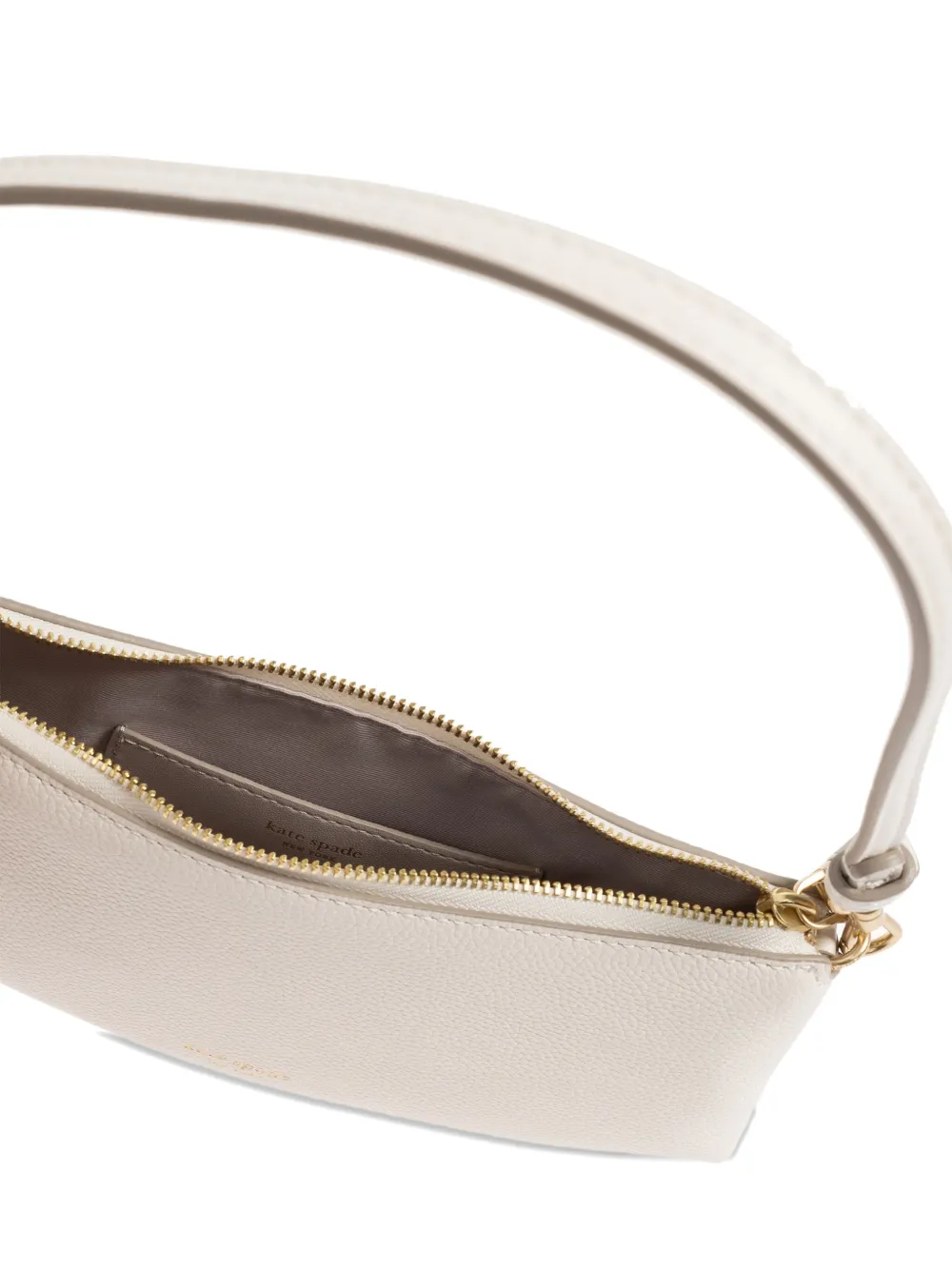 Kate Spade Loop leren shopper met rits Beige