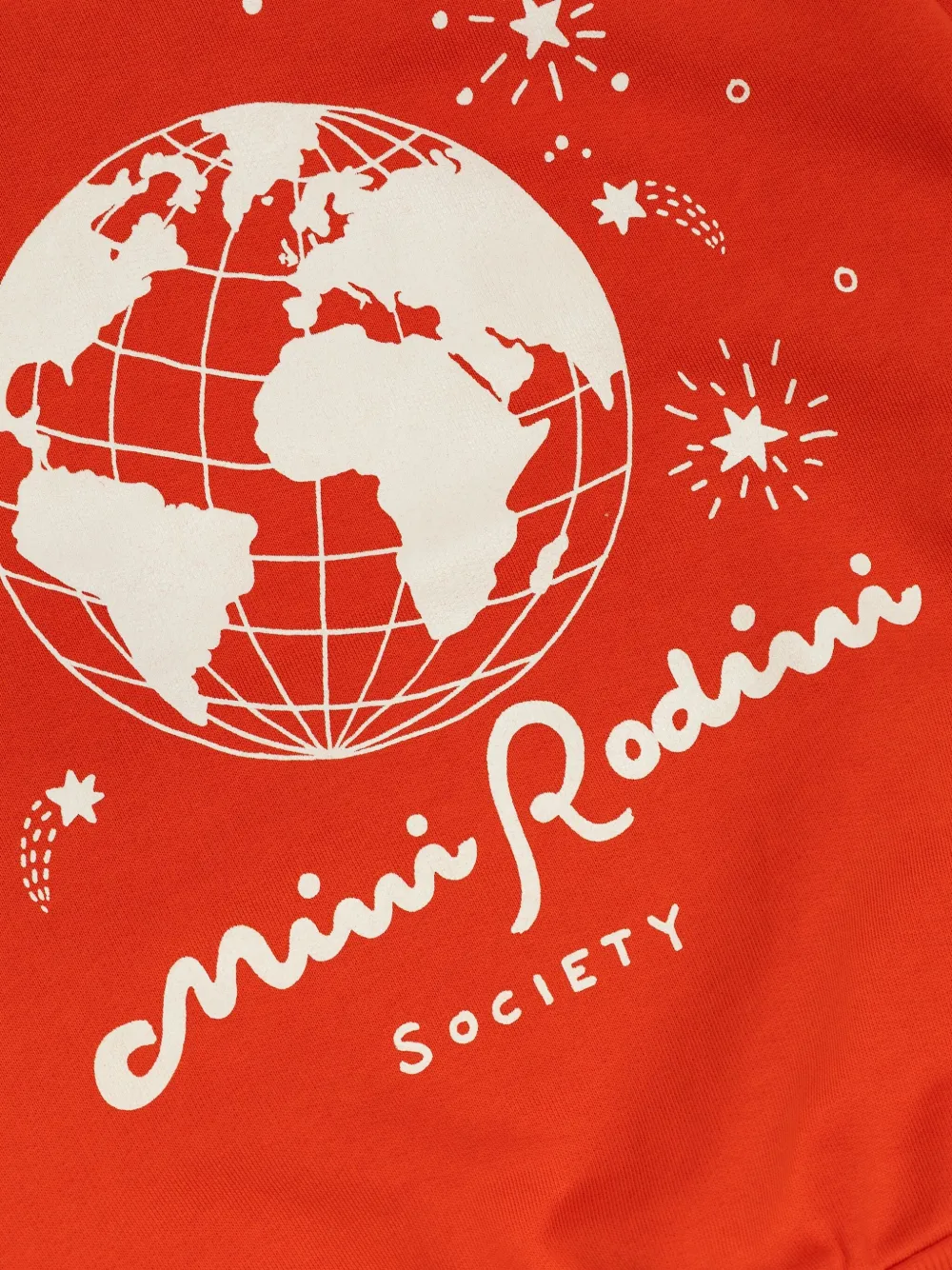 Mini Rodini Sweater met grafische print Rood