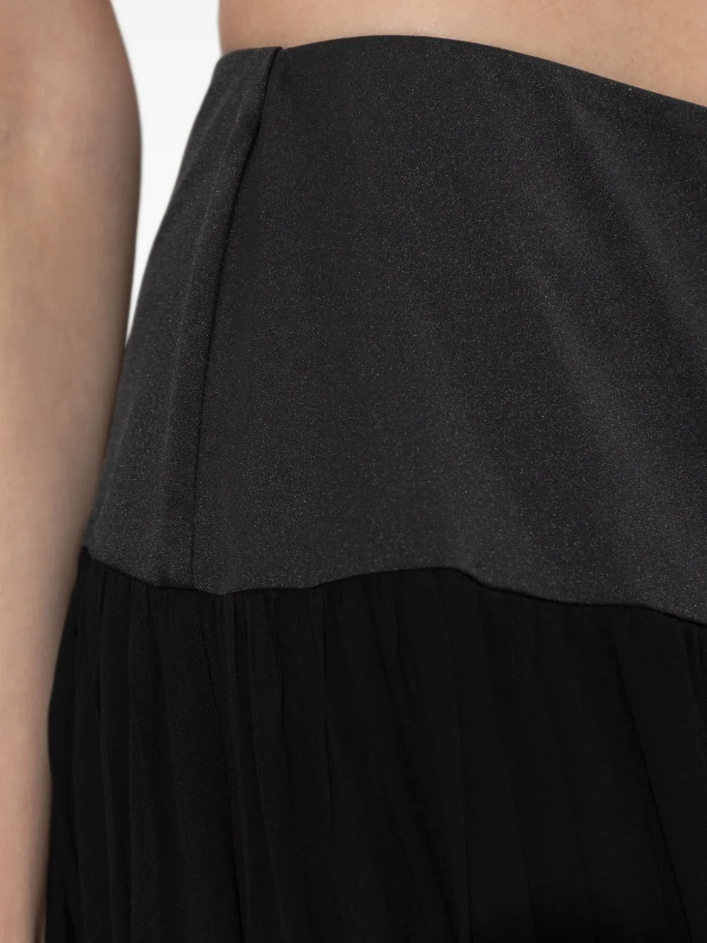 Posse Solene Gathered Maxi Skirt In Black