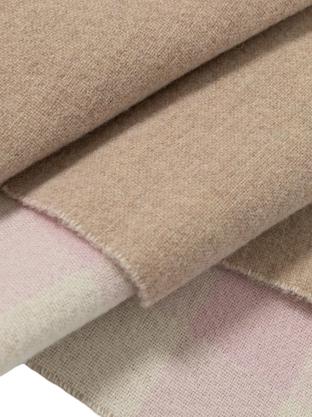 BOSS Sjaal met franje Beige