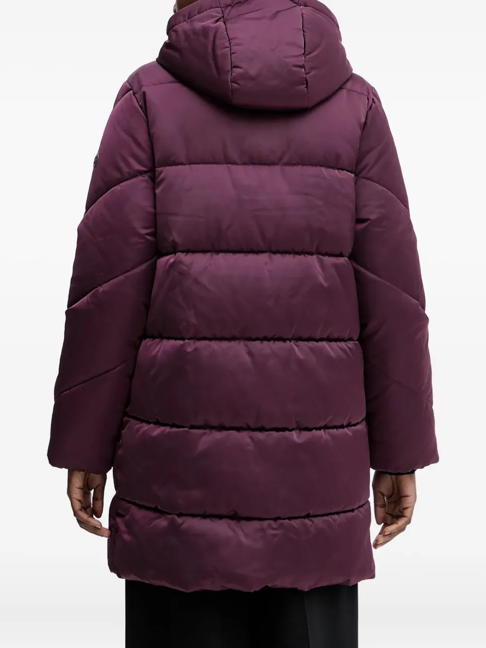 Hugo Boss Hooded Padded Jacket In Purple