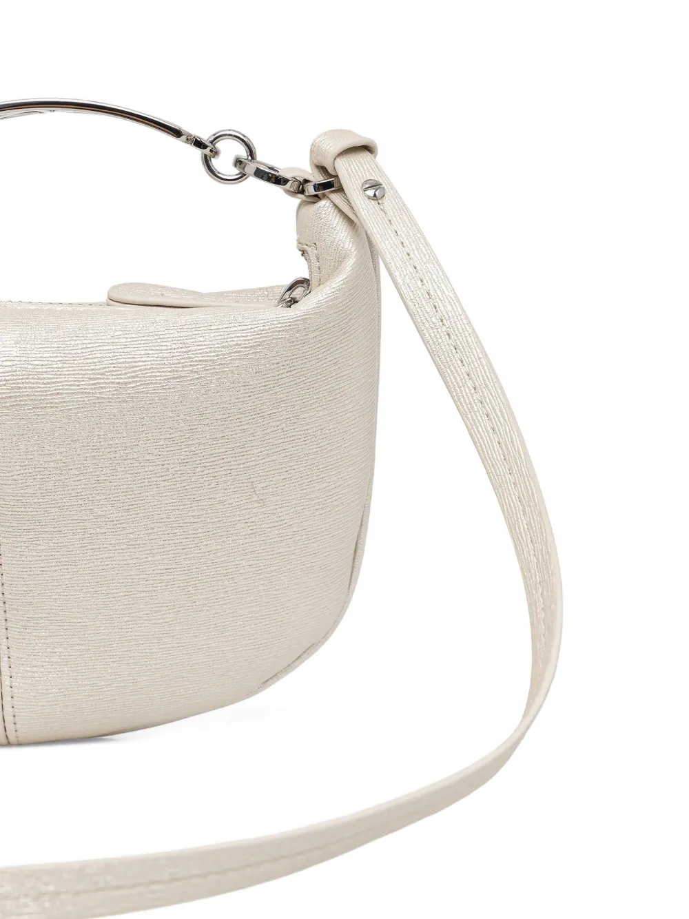 Armani Exchange Metalen shopper met logo Beige