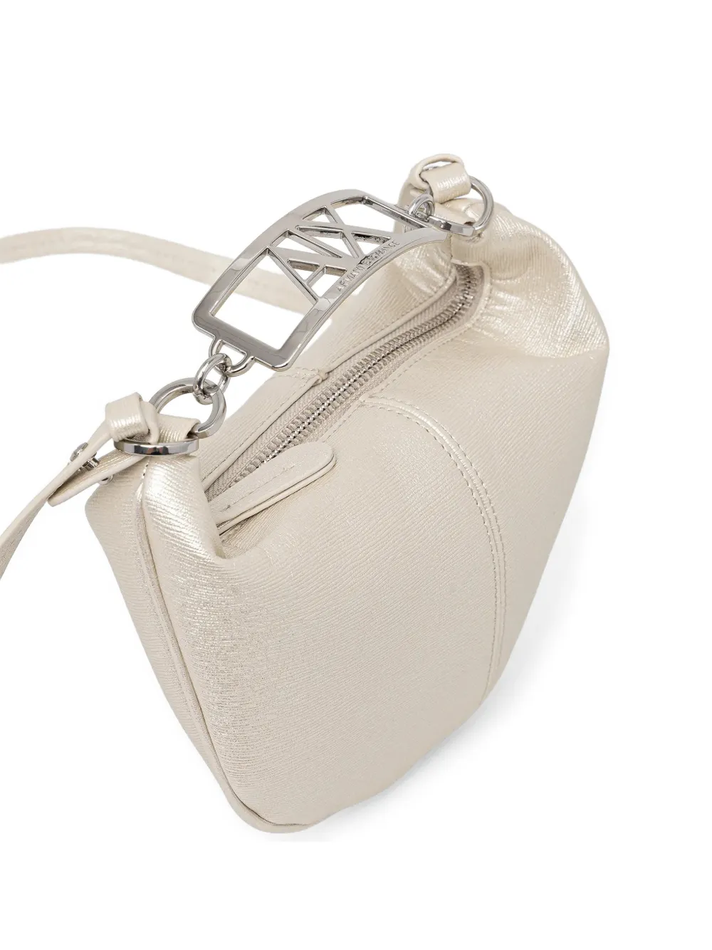 Armani Exchange Metalen shopper met logo - Beige