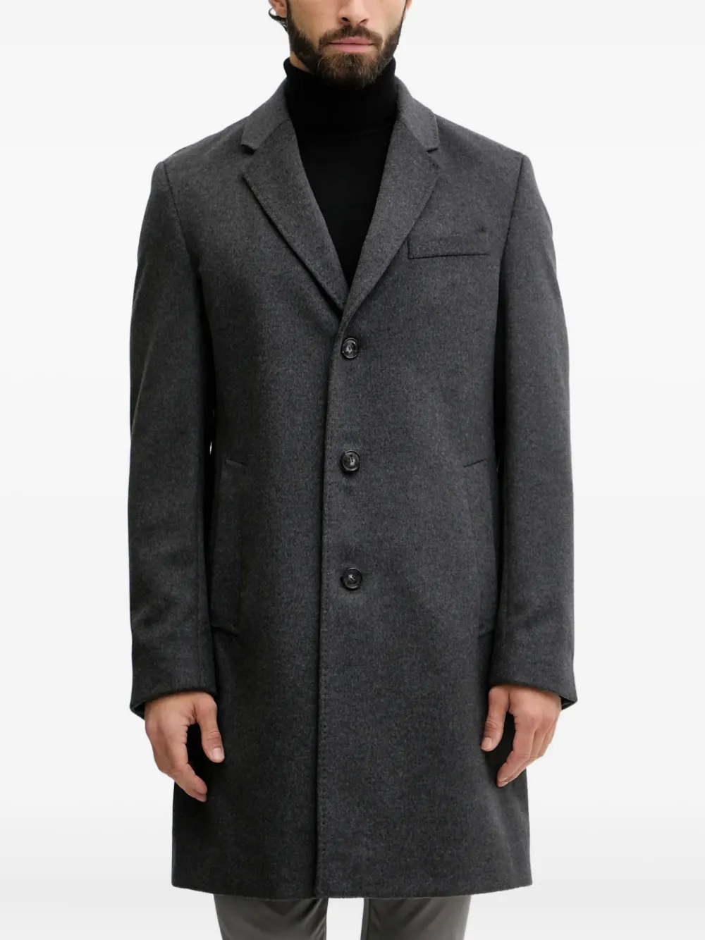 BOSS buttoned coat | Grey | Image 1