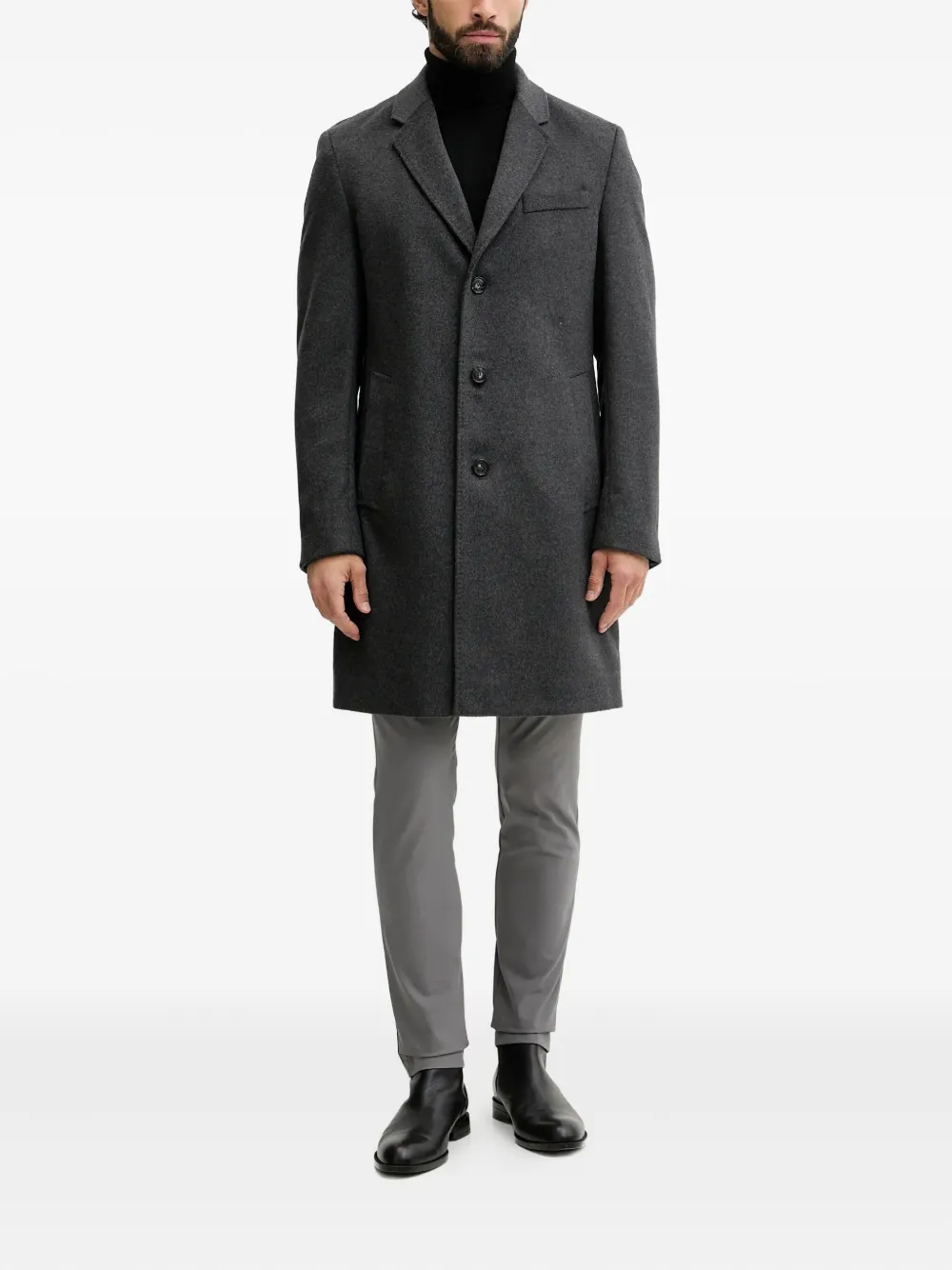 BOSS buttoned coat | Single Breasted Coats | Image 2