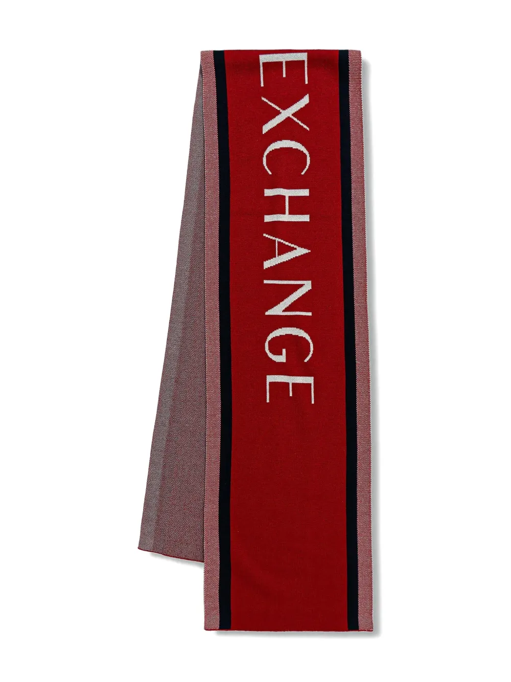 Armani Exchange stripes-detail scarf - Rosso