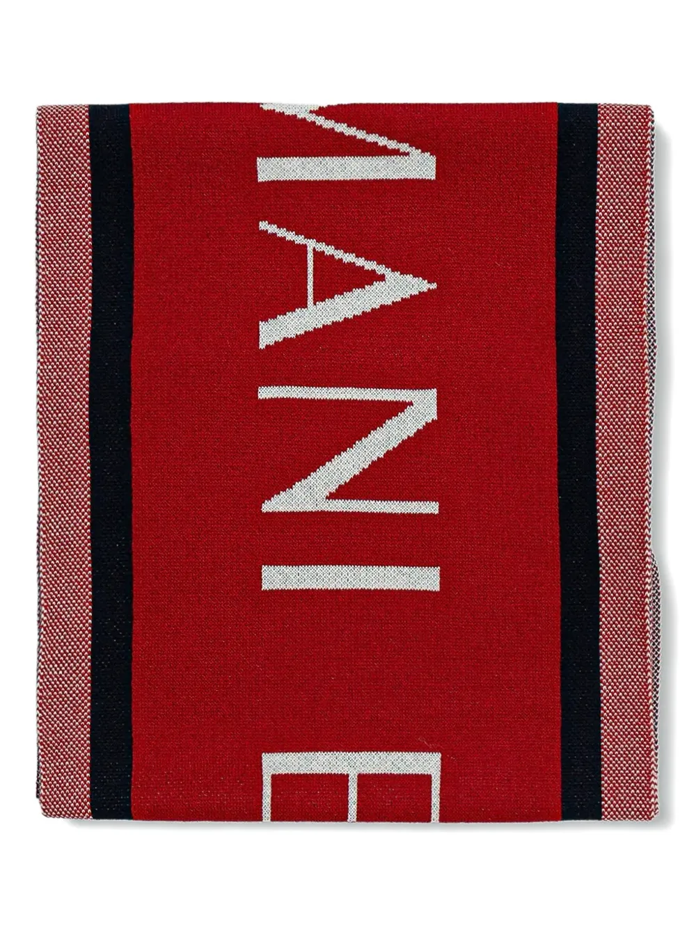Armani Exchange stripes-detail scarf - Rood