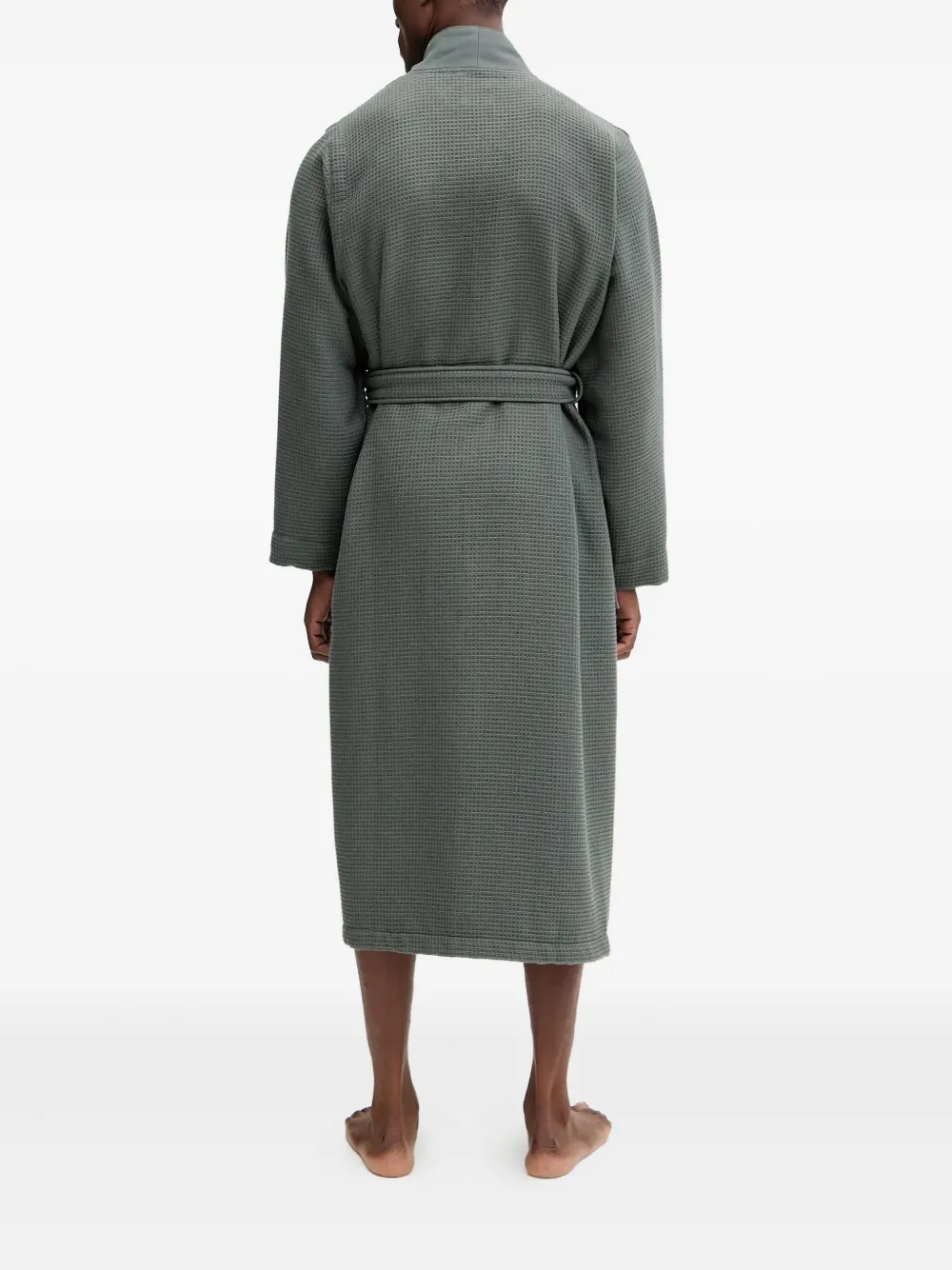 BOSS Waffle belted dressing gown | Image 2