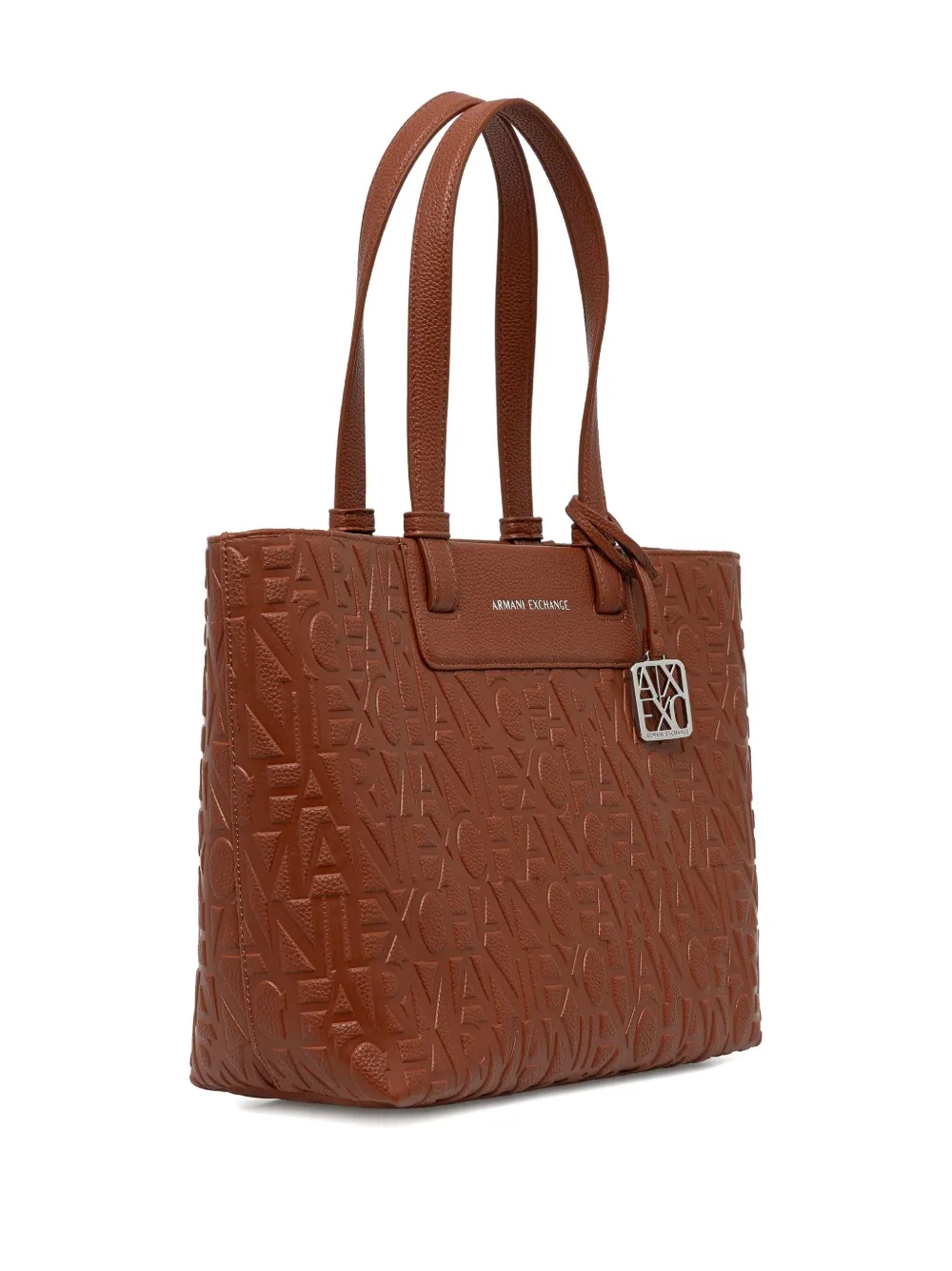Armani Exchange debossed-logo tote bag - Bruin