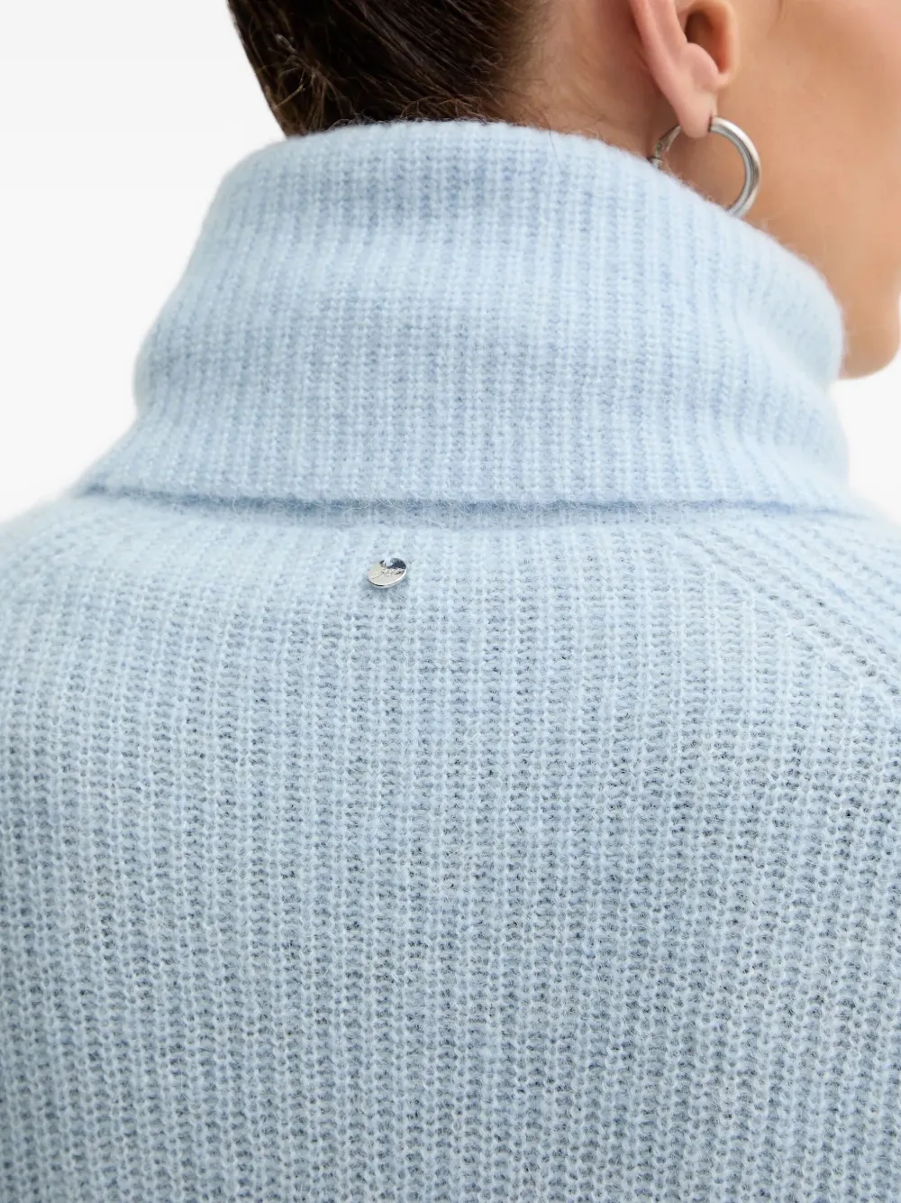 Hugo Boss Roll-neck Sweater In Blue