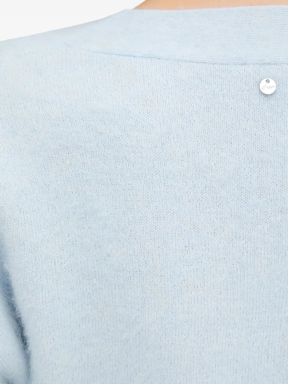 BOSS Trui met V-hals Blauw