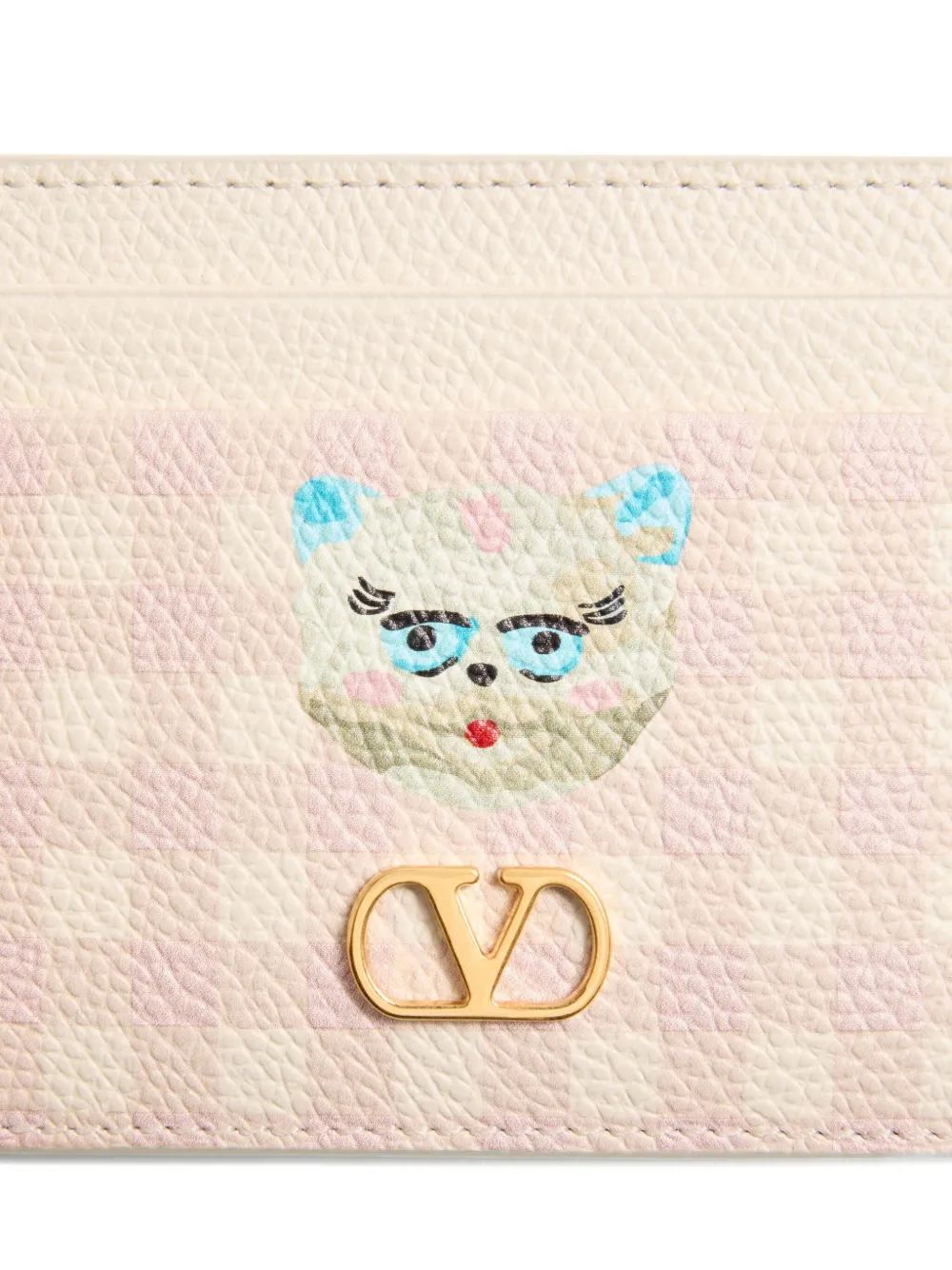 Valentino Le Chat De La Maison Cardholder In Pink