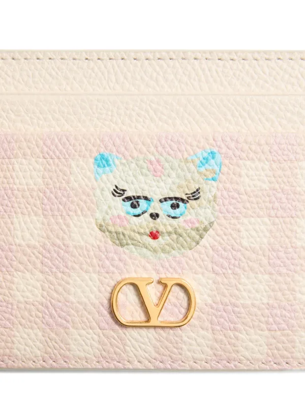 新品　VALENTINO メラニー•マトランガコラボ　カードケース　お値下げ不可 ☆送料・関税込VALENTINO☆VLTN ロゴカードケース☆正規品