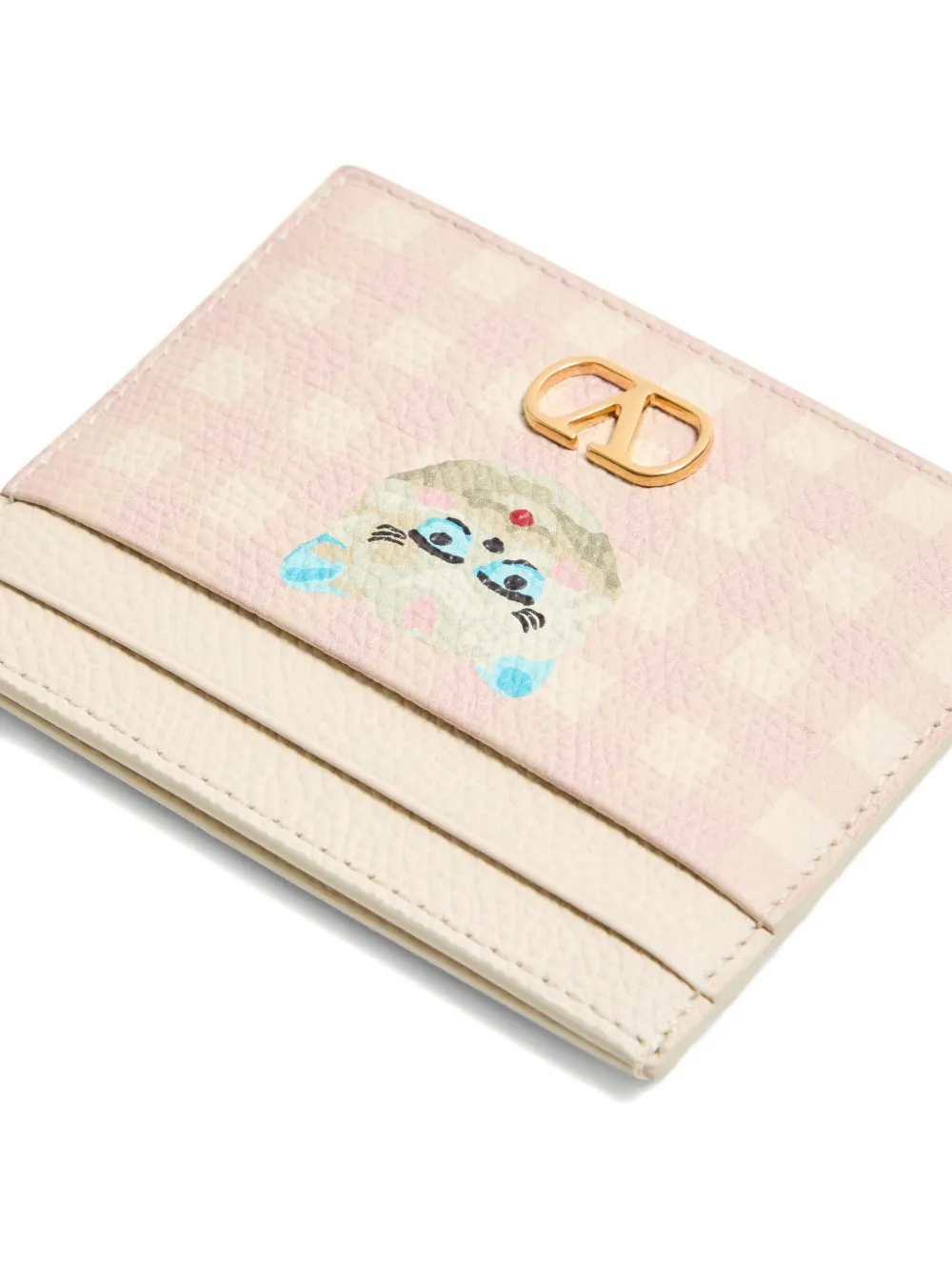 Valentino Le Chat De La Maison Cardholder In Pink