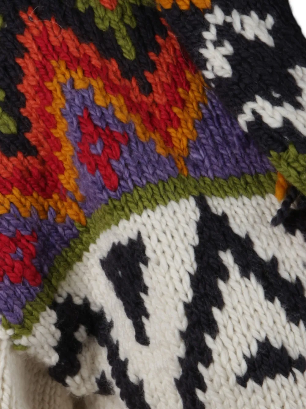 Frantic Fairytale Fringed Belted Cardigan In Multi