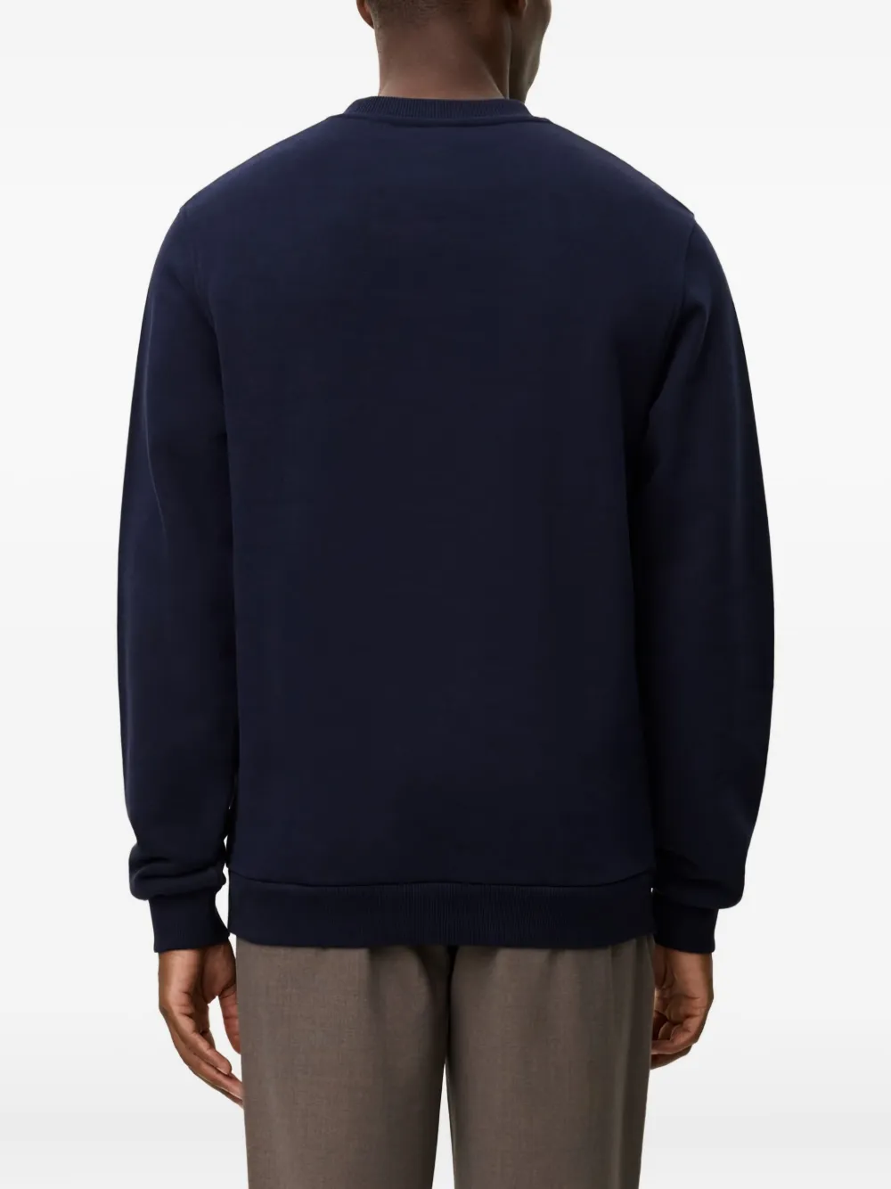 Les Deux Brady gebreide sweater met patch Blauw