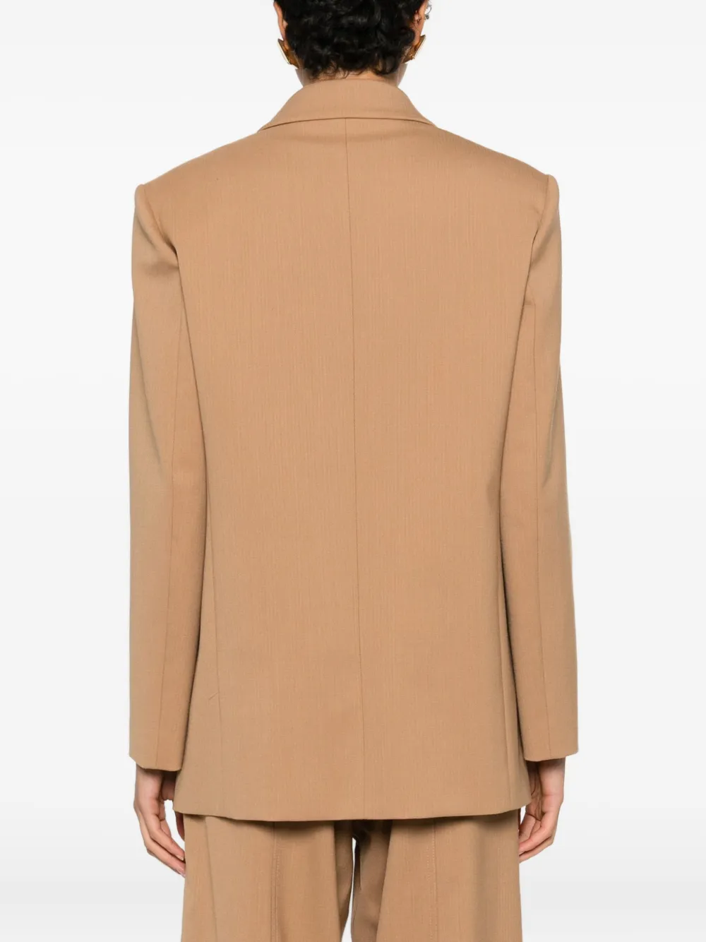 Pinko New Guinea Double-breasted Button-up Blazer In Brown