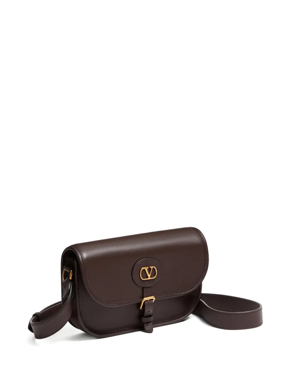 Valentino Garavani Antibes kleine leren schoudertas Bruin