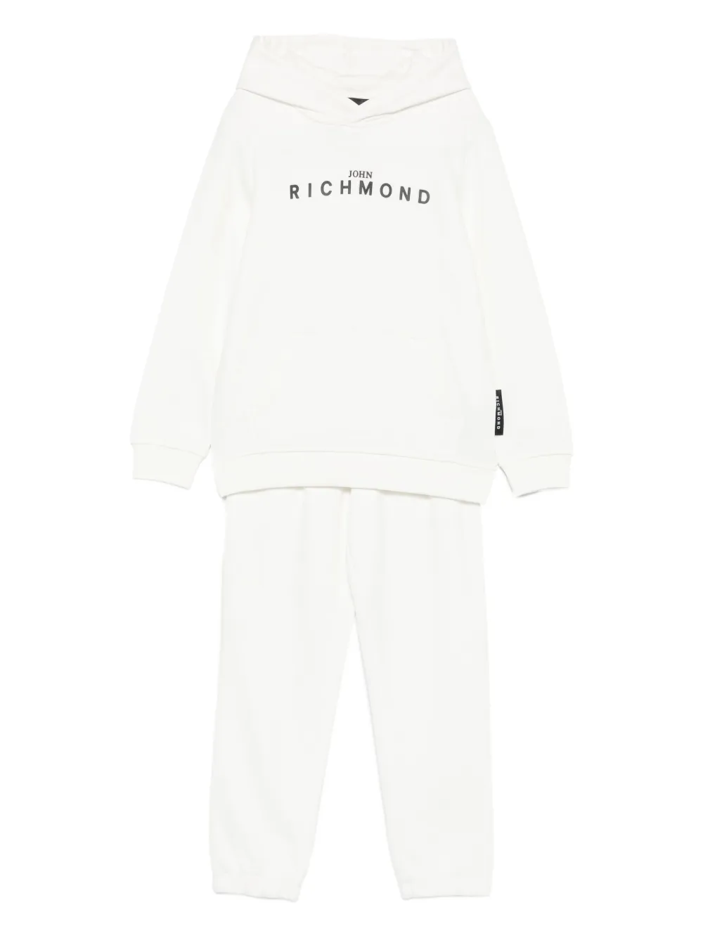John Richmond Junior embossed-logo tracksuit - Bianco