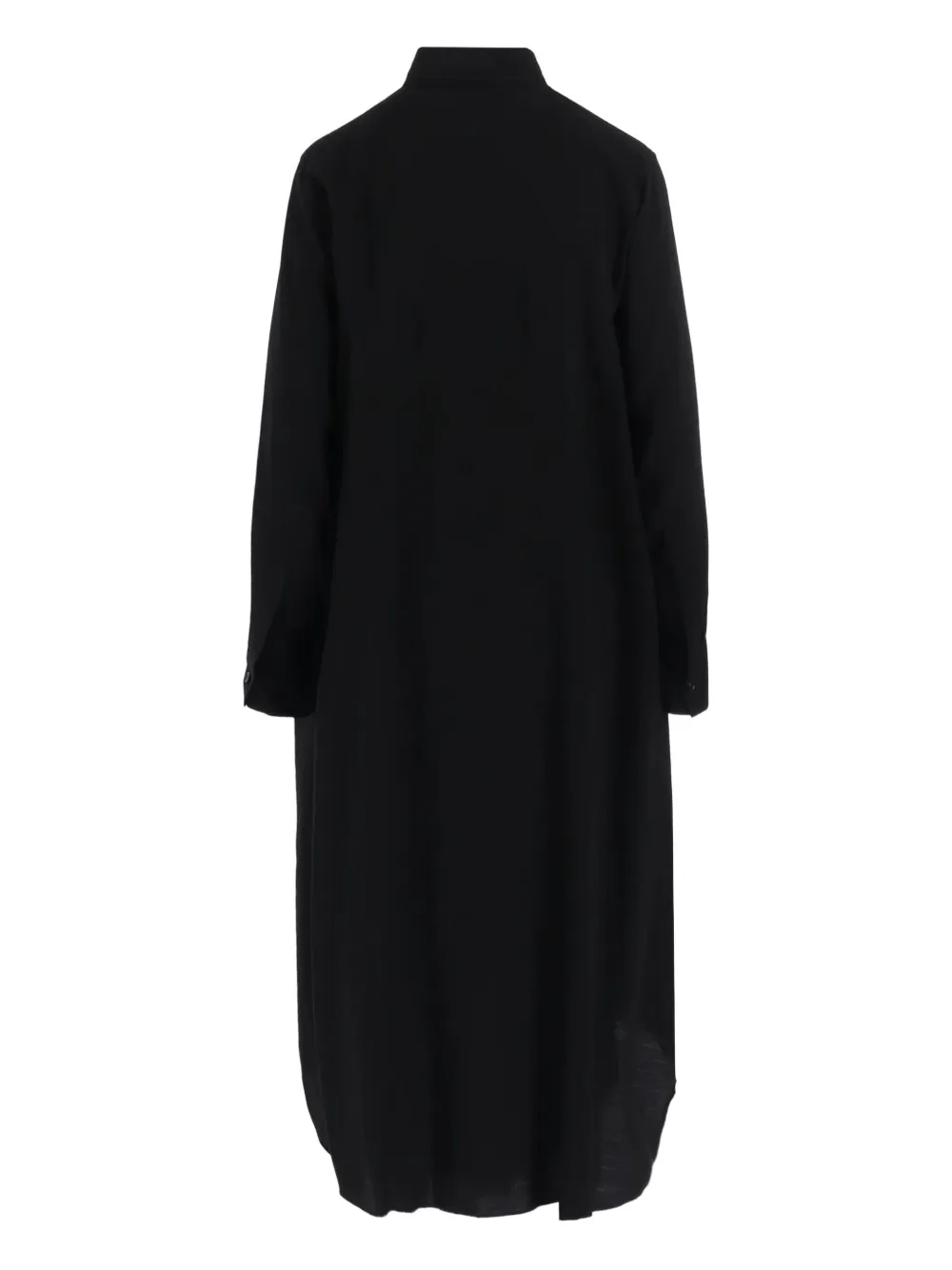Y's buttoned midi shirt dress - Zwart
