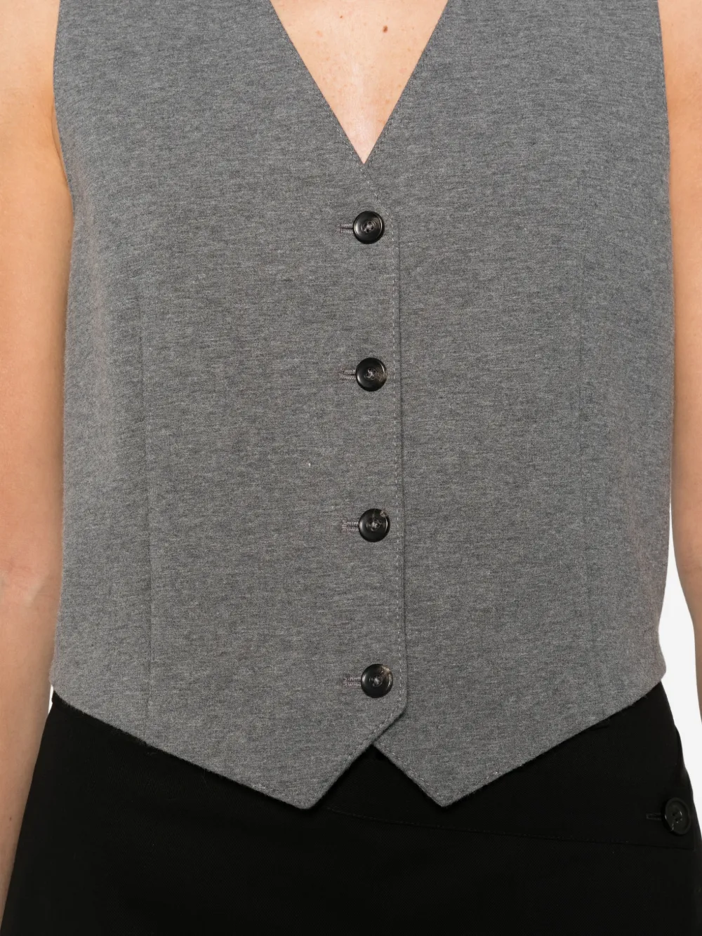 Circolo 1901 Gilet met knopen Grijs
