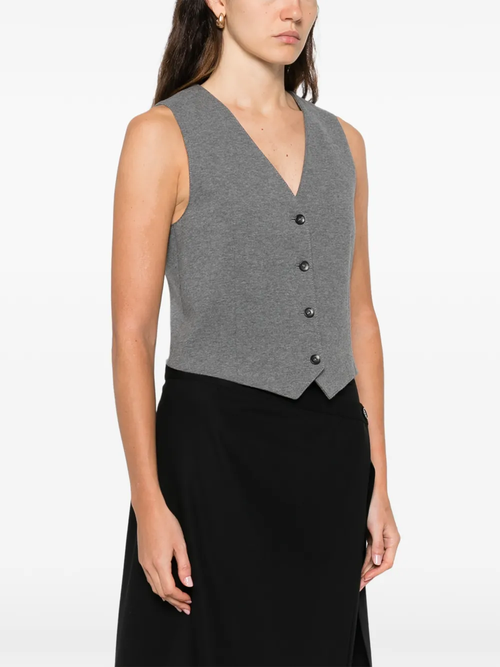  Circolo 1901 Buttoned Waistcoat - Grey 