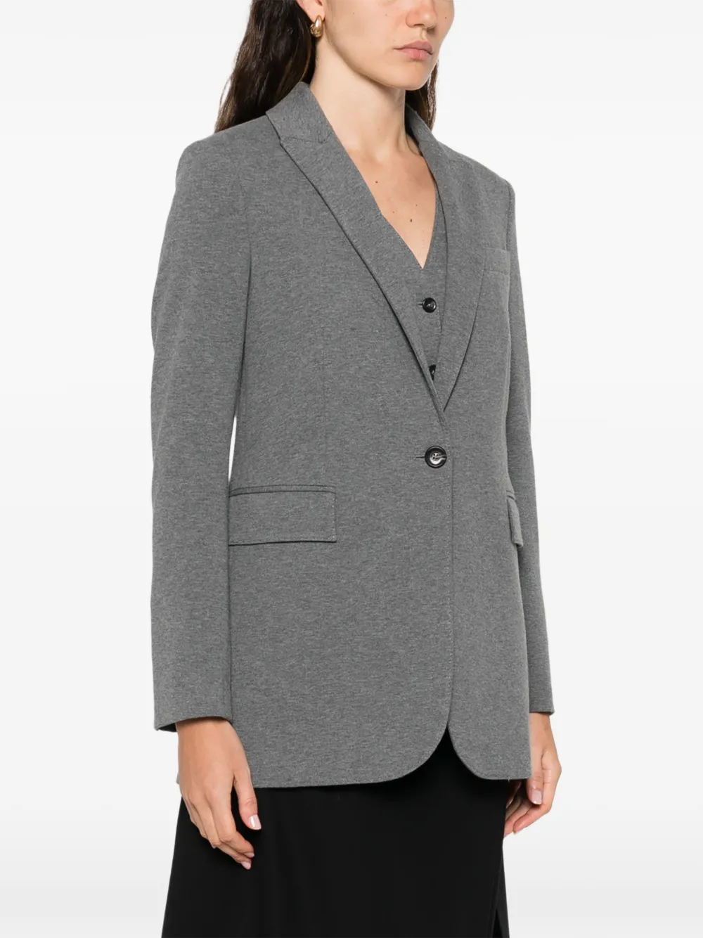 Circolo 1901 Buttoned Cotton Jacket In Gray