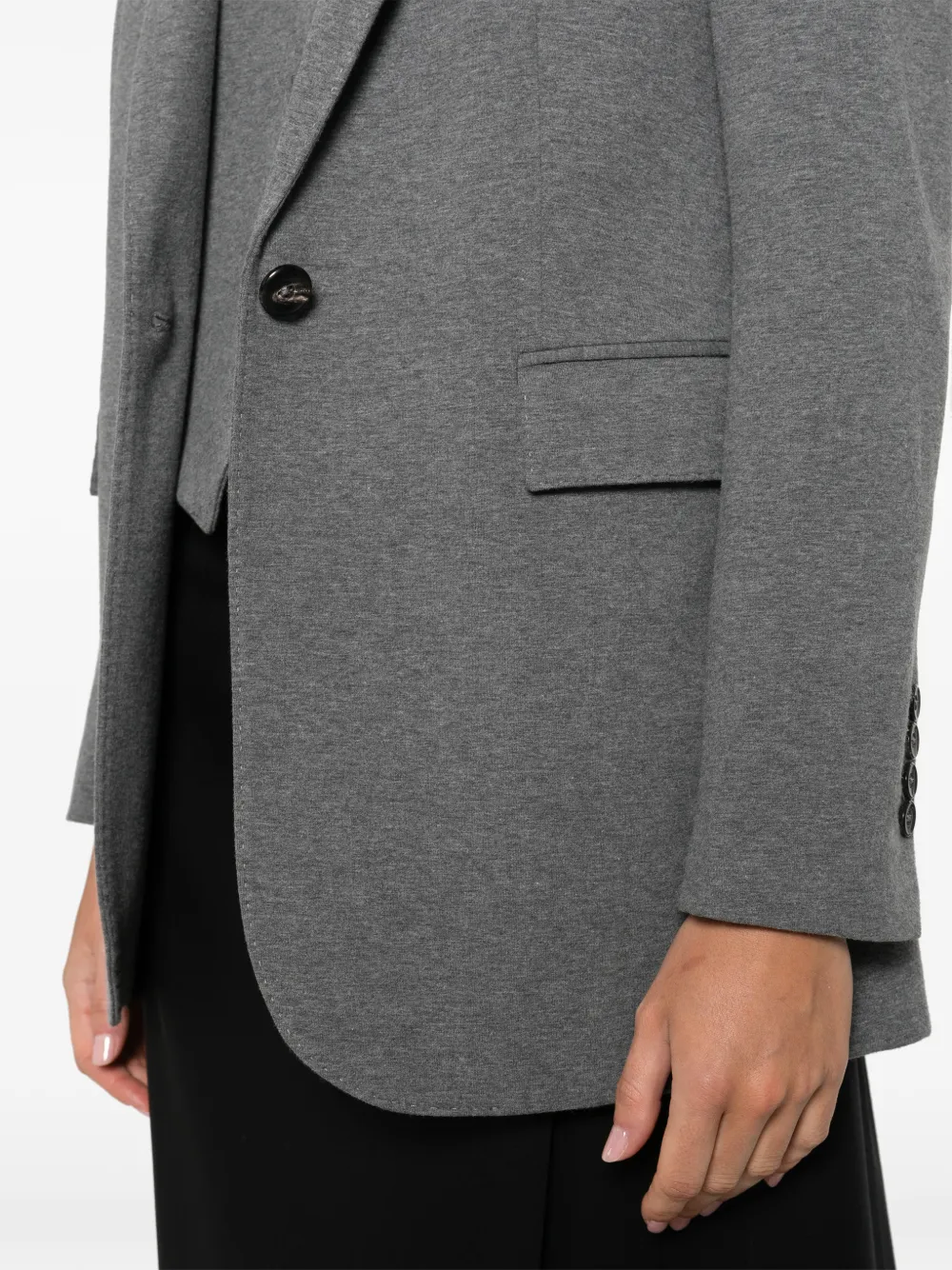 Circolo 1901 Buttoned Cotton Jacket In Gray